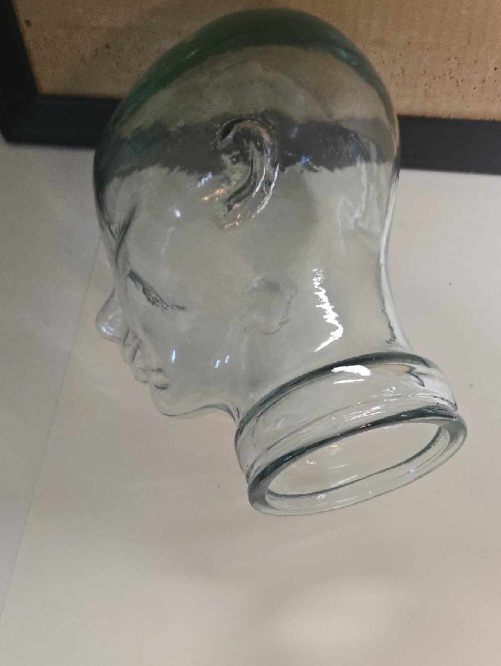 Clear Glass Mannequin Head Display - Picture 3 of 3